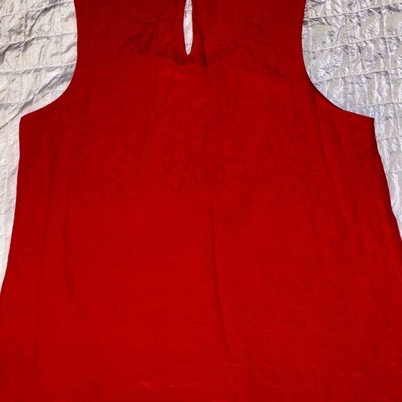 Coldwater creek lined lace sleeveless top Sz M - Picture 2 of 10